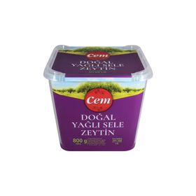 Cem Doğal Yağlı 231-290 800 gr Siyah Sele Zeytin