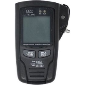 Cem DT-172TK K Tipi Çift Termometreli Sıcaklık ve Nem Data Logger