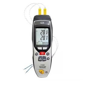 Cem DT-852B Dijital Çift Girişli Termokupl Termometre Datalogger