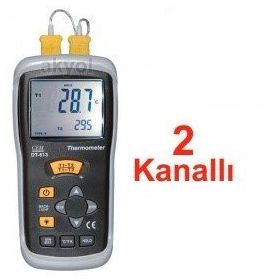 Cem DT613 K Tipi Prob Bağlanabilen 2 Kanallı Termometre