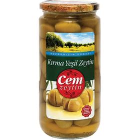 Cem Kırma Yeşil Zeytin 400 gr 121-140 Ad/kg