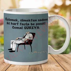 Cemal Süreya Özlemek Baskılı Kupa Bardak