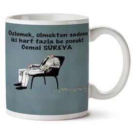 Cemal Süreya Özlemek Baskılı Kupa Bardak