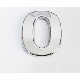 Cemax 3.75 cm Krom Yapışkanlı 0 Rakamı