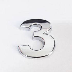 Cemax 3.75 cm Krom Yapışkanlı 3 Rakamı