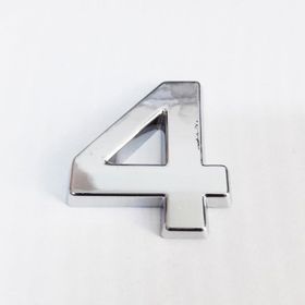 Cemax 3.75 cm Krom Yapışkanlı 4 Rakamı