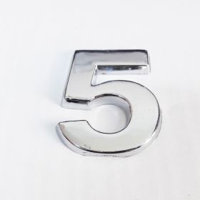 Cemax 3.75 cm Krom Yapışkanlı 5 Rakamı