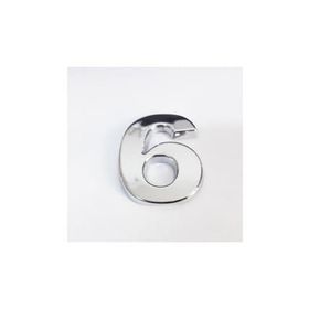 Cemax 3.75 cm Krom Yapışkanlı 6 Rakamı