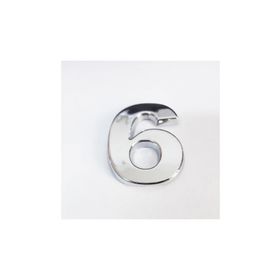 Cemax 3.75 cm Krom Yapışkanlı 6 Rakamı