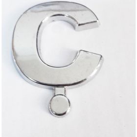 Cemax 3.75 cm Krom Yapışkanlı C Harfi