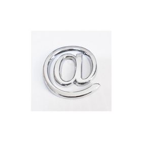 Cemax 3.75 cm Krom Yapışkanlı @ İşareti