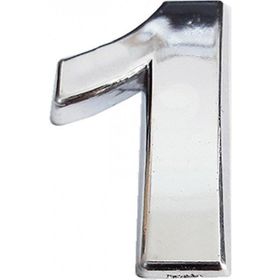 Cemax 5 cm Krom Yapışkanlı 1 Rakamı