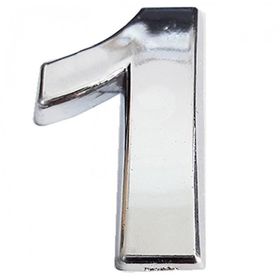 Cemax 5 cm Krom Yapışkanlı 1 Rakamı