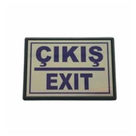 Cemax Büyük 13x8.5 cm Çıkış Exit Yönlendirme Levhası