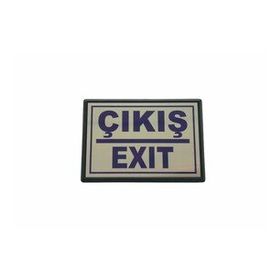 Cemax Büyük 13x8.5 cm Çıkış Exit Yönlendirme Levhası