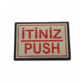 Cemax Büyük 13x8,5 cm İtiniz Push Yönlendirme Levhası
