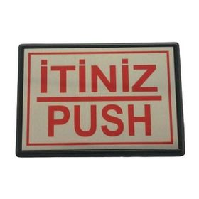Cemax Büyük 13x8,5 cm İtiniz Push Yönlendirme Levhası