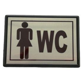 Cemax Küçük 10x7 cm Bayan WC Yönlendirme Levhası