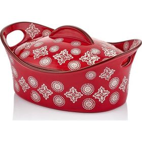 Cemile 31x22x15 cm Kırmızı Oval Büyük Tencere