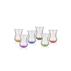 Cemile Optica 6'lı 150 cc Asorti Çay Bardağı