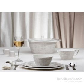 Cemile Royal Fine China Sabi White 77 Parça Yemek Takımı