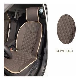 CemOto Klmny533 Elegance 2'li Set Koyu Bej Minder