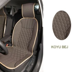 CemOto Klmny533 Elegance 2'li Set Koyu Bej Minder