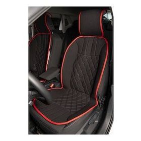 CemOto Klmny536 Elegance 2'li Set Siyah Kırmızı Minder