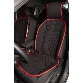 CemOto Klmny536 Elegance 2'li Set Siyah Kırmızı Minder