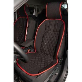 CemOto Klmny536 Elegance 2'li Set Siyah Kırmızı Minder