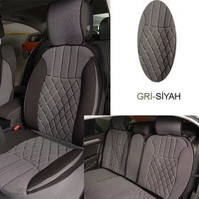 CemOto Klmny543 Elegance Gri Siyah 5'li Set Minder