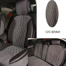 CemOto Klmny543 Elegance Gri Siyah 5'li Set Minder