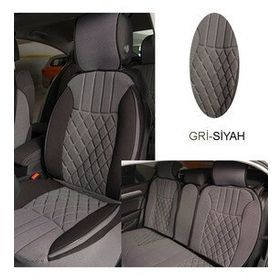 CemOto Klmny543 Elegance Gri Siyah 5'li Set Minder