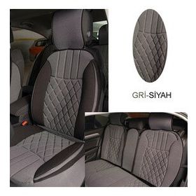 CemOto Klmny543 Elegance Gri Siyah 5'li Set Minder
