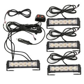 CemOto Lapa196 Powerledli 4lü Sarı Beyaz 12 24 V Çakar Lamba
