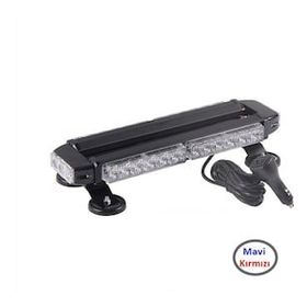 CemOto Lapa522 Çift Taraflı 30 Led Mavi Kırmızı 38 x 16.5 x 7.5 cm Çakar Lamba