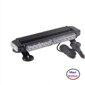 CemOto Lapa522 Çift Taraflı 30 Led Mavi Kırmızı 38 x 16.5 x 7.5 cm Çakar Lamba