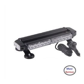 CemOto Lapa522 Çift Taraflı 30 Led Mavi Kırmızı 38 x 16.5 x 7.5 cm Çakar Lamba