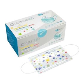 Cenermed 3 Katlı Full Ultrasonic 50'li Desenli Çocuk Yüz Maskesi