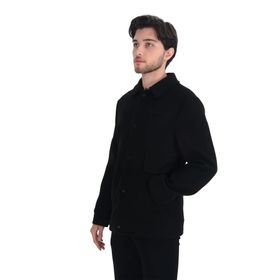 Cengiz İnler İthal Model Kolej Siyah Erkek Kaşe Kaban