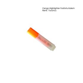 Cengo Turuncu Highlighter Fosforlu Kalem
