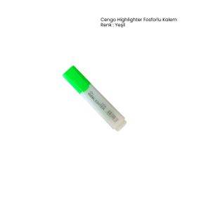 Cengo Yeşil Highlighter Fosforlu Kalem