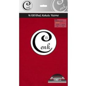 Cenk 074 100 cm Poşetli Karmen Kırmızı Düz Yazma