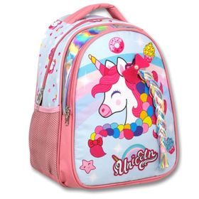 Cennec Pembe Renkli Unicorn İlkokul Sırt Çantası Seti - Kız Çocuk Okul Çantası