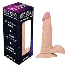 Censan 19 cm Dickdo Gerçekçi Testisli Dildo Penis
