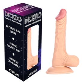 Censan 19 cm Dickdo Gerçekçi Testisli Dildo Penis