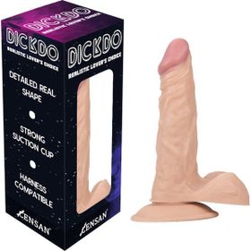 Censan 19 cm Dickdo Gerçekçi Testisli Dildo Penis