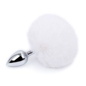 Censan Rearplugs Beyaz Ponponlu Anal Tıkaç