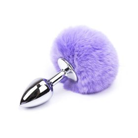 Censan RearPlugs Mor Ponponlu Anal Tıkaç