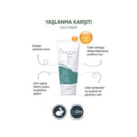 Centa Beauty Anti Aging Etkili Olgun Ciltler İçin 50 ml Gece Kremi